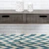 Casa Padrino Designer Beistelltisch Mango Grau 100cm - Massivholz
