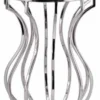 Casa Padrino Designer Beistelltisch Silber / Schwarz Ø 40 x H. 55 cm - Runder Luxus Tisch mit getönter Glasplatte