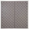 Casa Padrino Designer Bett-Kopfteil Silber-Grau 180 x H. 180 cm - Luxus Qualität