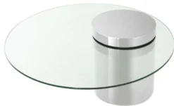 Casa Padrino Designer Couchtisch Silber 90 x H. 43 cm - Luxus Kollektion