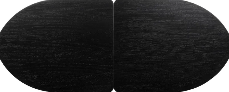 Casa Padrino Designer Couchtisch Schwarz / Naturfarben 50 x 40 x H. 45,5 cm - Wohnzimmertisch mit Eichenfurnier Tischplatte edlem Rattangeflecht und pulverbeschichtetem Stahlrahmen