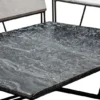 Casa Padrino Designer Couchtisch Set Weiß / Grau / Schwarz mit Muster - Luxus Wohnzimmermöbel