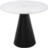 Casa Padrino Designer Couchtisch Schwarz / Weiß 70 x H. 60 cm - Wohnzimmertisch