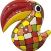 Casa Padrino Designer Dekofigur Tukan Vogel Bunt H. 65 cm - Wohnzimmer Deko Skulptur - Gartendeko Skulptur - Wetterbeständige Tierfigur