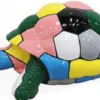 Casa Padrino Designer Dekofigur Schildkröte Mehrfarbig 110 x 48 x H. 45 cm - Wetterbeständige Deko Skulptur - Wohnzimmer Deko - Garten Deko - Designer Deko Tierfigur