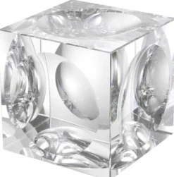 Casa Padrino Designer Deko Objekt Kristallglas Würfel 15 x 15 x H. 15 cm - Luxus Qualität