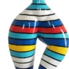 Casa Padrino Designer Deko Skulptur Frau beim Sport Mehrfarbig H. 132 cm - Dekofigur - Gartendeko Skulptur - Gartenfigur