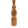 Casa Padrino Designer Deko Vase in Rotgold - Elegantes Metallobjekt - Höhe 30 cm, Breite 7 cm