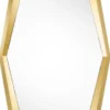 Casa Padrino Designer Edelstahl Spiegel / Wandspiegel Gold 90 x H. 180 cm - Luxus Qualität