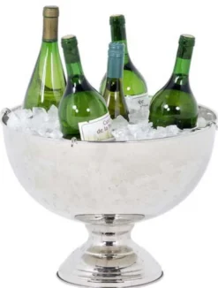 Casa Padrino Designer Edelstahl Champagnerkühler 39 x H. 26 cm - Luxus Restaurant Kollektion