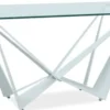 Casa Padrino Designer Esstisch mit gehärteter Glasplatte Weiß 180 x 90 x H. 76 cm - Luxus Esszimmer Möbel