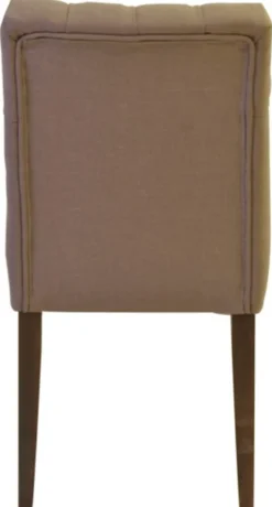Casa Padrino Designer Esszimmer Stuhl Modell EF 283 Khaki / Braun - Buchenholz - Chesterfield Design - 87 x 44 x 67 cm