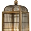 Casa Padrino Designer Hängeleuchte / Laterne Antik Messing 38 x 38 x H. 81 cm - Luxus Hängelampe