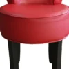 Casa Padrino Designer Hocker Boston Schwarz/Schwarz mit Bling Bling Steinen - Barock Schminktisch Stuhl 45 x 45 x 56 cm