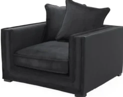Casa Padrino Designer Hotel Sessel Schwarz - Luxus Kollektion