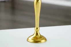 Casa Padrino Designer Kerzenhalter Gold Shine aus poliertem Aluminium, 5-armig, Höhe 40 cm