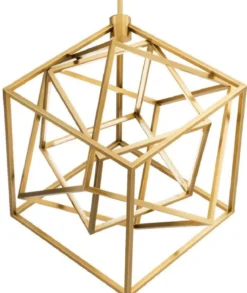 Casa Padrino Designer LED Kronleuchter Antik Messingfarben 82 x 78 x H. 82 cm - Moderner Luxus Kronleuchter - Luxus Möbel