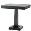 Casa Padrino Designer Luxus Esstisch aus Birkenholz in Schwarz - 80 x 80 x H. 78 cm