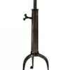 Casa Padrino Designer Luxus Industrial Design Beistelltisch höhenverstellbar bronzefarben, Höhe 63-76 cm, Durchmesser 40 cm