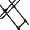Casa Padrino Designer Mahagoni Tablett Schwarz 110 x 56 x H. 103 cm - Luxus Serviertablett