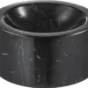 Casa Padrino Designer Marmor Schale Schwarz 15 x H. 8 cm - Luxus Kollektion