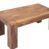 Casa Padrino Designer Massivholz Couchtisch Natur 100 x H. 40 cm - Massivholz - Salon Wohnzimmer Tisch