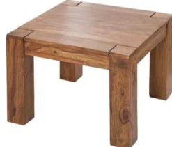 Casa Padrino Designer Massivholz Couchtisch Natur 60 x H. 40 cm - Massivholz - Salon Wohnzimmer Tisch