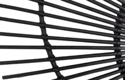Casa Padrino Designer Rattan Spiegel Schwarz Ø 120 cm - Wandspiegel im Sonnen Design