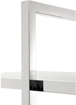 Casa Padrino Designer Regalschrank Silber 160 x 42 x H. 180 cm - Limited Edition