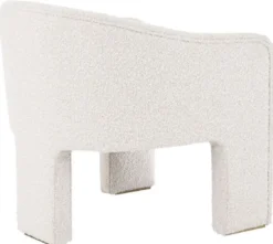 Casa Padrino Designer Sessel Creme / Messingfarben 66 x 67 x H. 69 cm - Moderner Wohnzimmer Sessel - Hotel Sessel - Luxus Wohnzimmer & Hotel Möbel