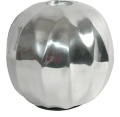 Casa Padrino Designer Shine Teelicht Halter aus poliertem Aluminium - Silber - 19 x 19 cm