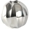 Casa Padrino Designer Shine Teelichthalter aus poliertem Aluminium Silber 12,5 x 12,5 cm