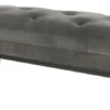 Casa Padrino Designer Sitzbank Grau 130 x 50 x H. 46 cm - Luxus Kollektion