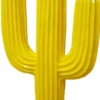 Casa Padrino Designer Skulptur Kaktus Gelb 84 x H. 185 cm - Wetterbeständige Gartendeko