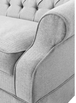 Casa Padrino Designer Sofa Hellgrau 210 x 93 x H. 79 cm - Wohnzimmermöbel