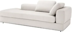 Casa Padrino Designer Sofa Naturfarbig Rechtsseitig 231 x 101 x H. 85 cm - Luxus Wohnzimmer Möbel
