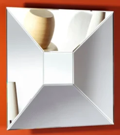 Casa Padrino Designer Spiegel 90 x 10 x H. 90 cm - Luxus Qualität