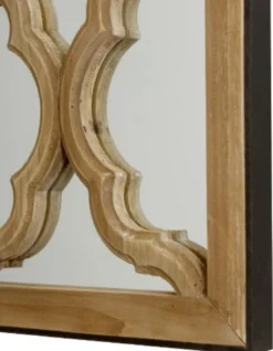 Casa Padrino Designer Spiegel / Wandspiegel Naturfarben 61 x H. 122 cm - Designermöbel