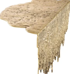 Casa Padrino Designer Tisch Deko Objekt Messingfarben 44,5 x 24 x H. 5 cm - Schreibtisch Deko - Deko Accessoires - Luxus Kollektion