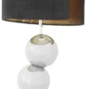 Casa Padrino Designer Tischleuchte Silber / Schwarz Ø 32 x H. 100 cm - Moderne Schreibtischleuchte mit Marmorsockel - Luxus Kollektion