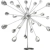 Casa Padrino Designer Wandkerzenhalter 4er Set Silber 24 x 6 x H. 31 cm - Dekorative Wanddeko