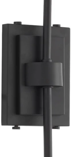Casa Padrino Designer Wandleuchte Schwarz / Antik Messingfarben 19,5 x 67 x H. 70 cm - Elegante Wandlampe im 50er Jahre Stil - Luxus Kollektion
