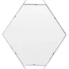 Casa Padrino Designer Wandspiegel Silber 81 x H. 119 cm - Edelstahl Spiegel in Form eines Diamanten - Designermöbel