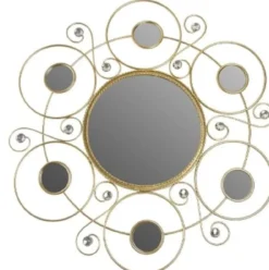 Casa Padrino Designer Wandspiegel Gold Ø 50 cm - Designer Spiegel