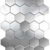 Casa Padrino Designer Wandspiegel Silber 75 x H. 120 cm - Moderner Wohnzimmer Spiegel - Luxus Kollektion