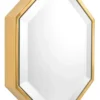 Casa Padrino Designer Wandspiegel Gold 25 x H. 110 cm - Luxus Wohnzimmer Spiegel