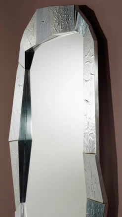 Casa Padrino Designer Wandspiegel Silber 92 x H. 127 cm - Designer Spiegel