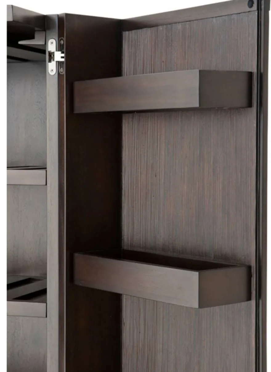 Casa Padrino Designer Weinschrank 81,5 x 50,5 x H. 168 cm - Luxus Kollektion
