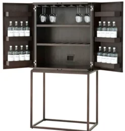 Casa Padrino Designer Weinschrank 81,5 x 50,5 x H. 168 cm - Luxus Kollektion
