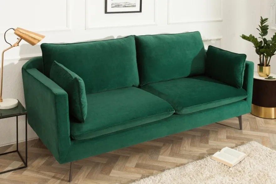 Casa Padrino Designer Wohnzimmer Sofa Grün 210 x 85 x H. 90 cm - Designer Möbel